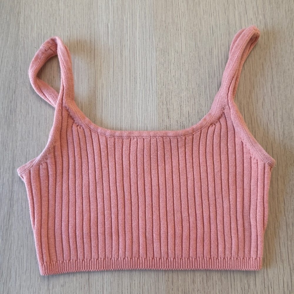 Aritzia Wilfred Manila Sweater Crop Top Tank Size Small Wool Blend x1289
